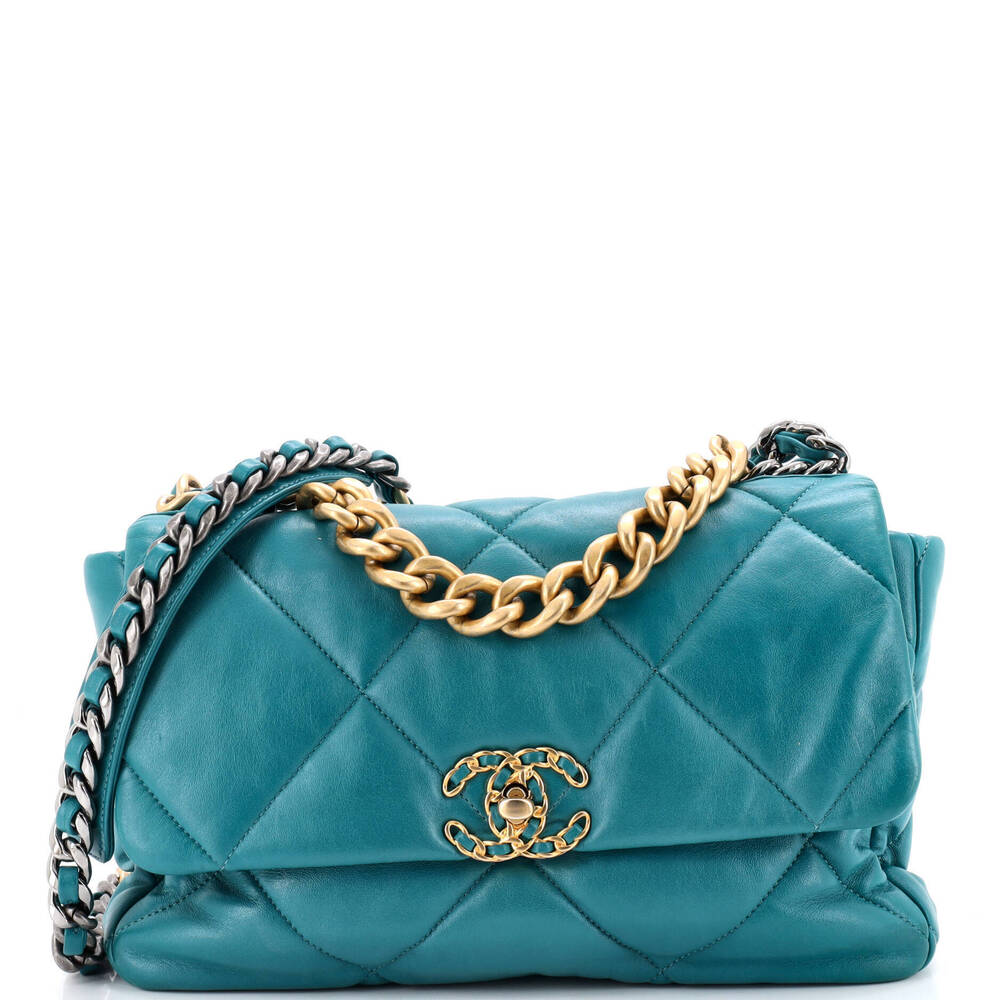 Chanel Large 19 Flap Bag Quilted Leather